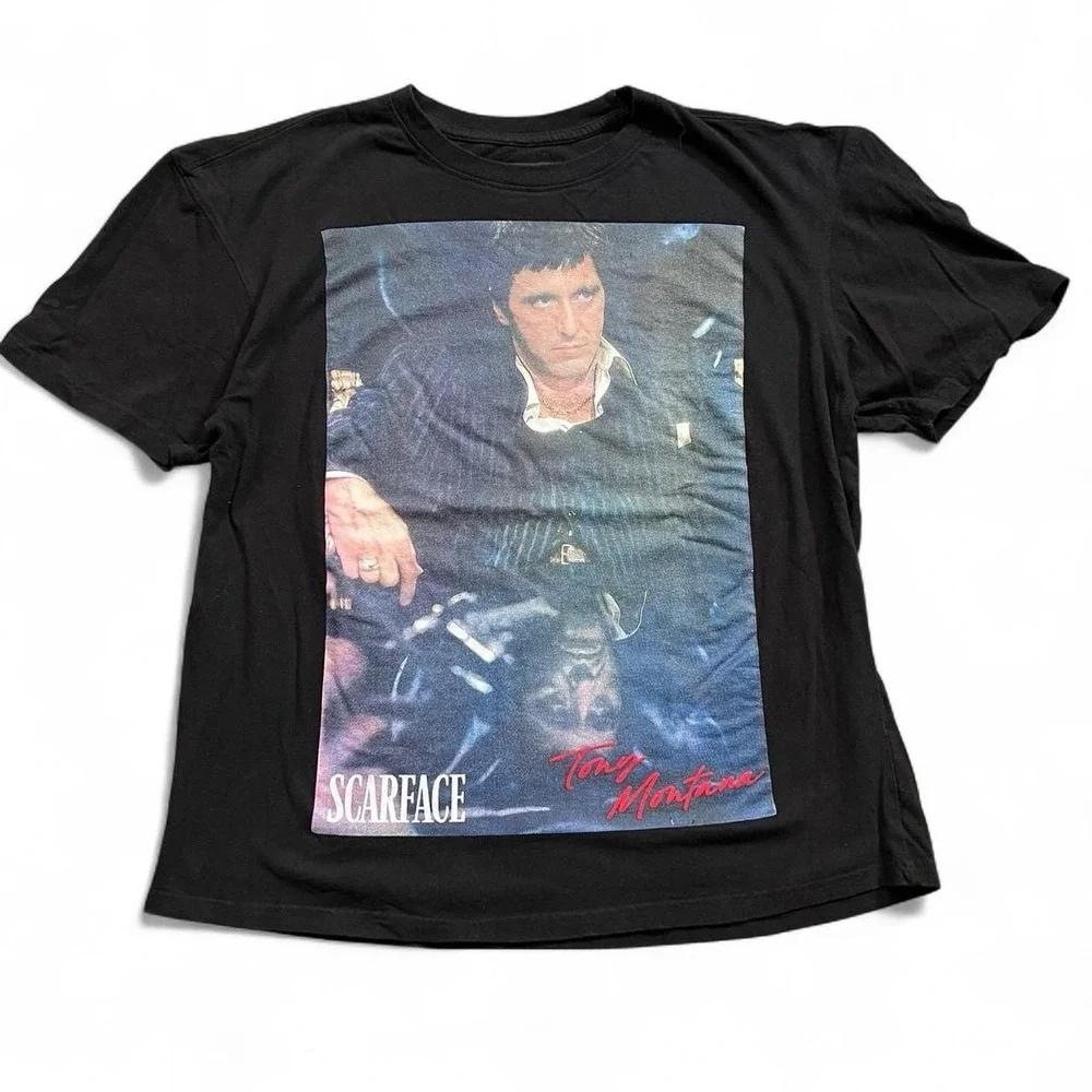 Scarface X Reason Black Short Sleeve T-Shirt Men's Size XL Skate